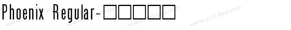 Phoenix Regular字体转换